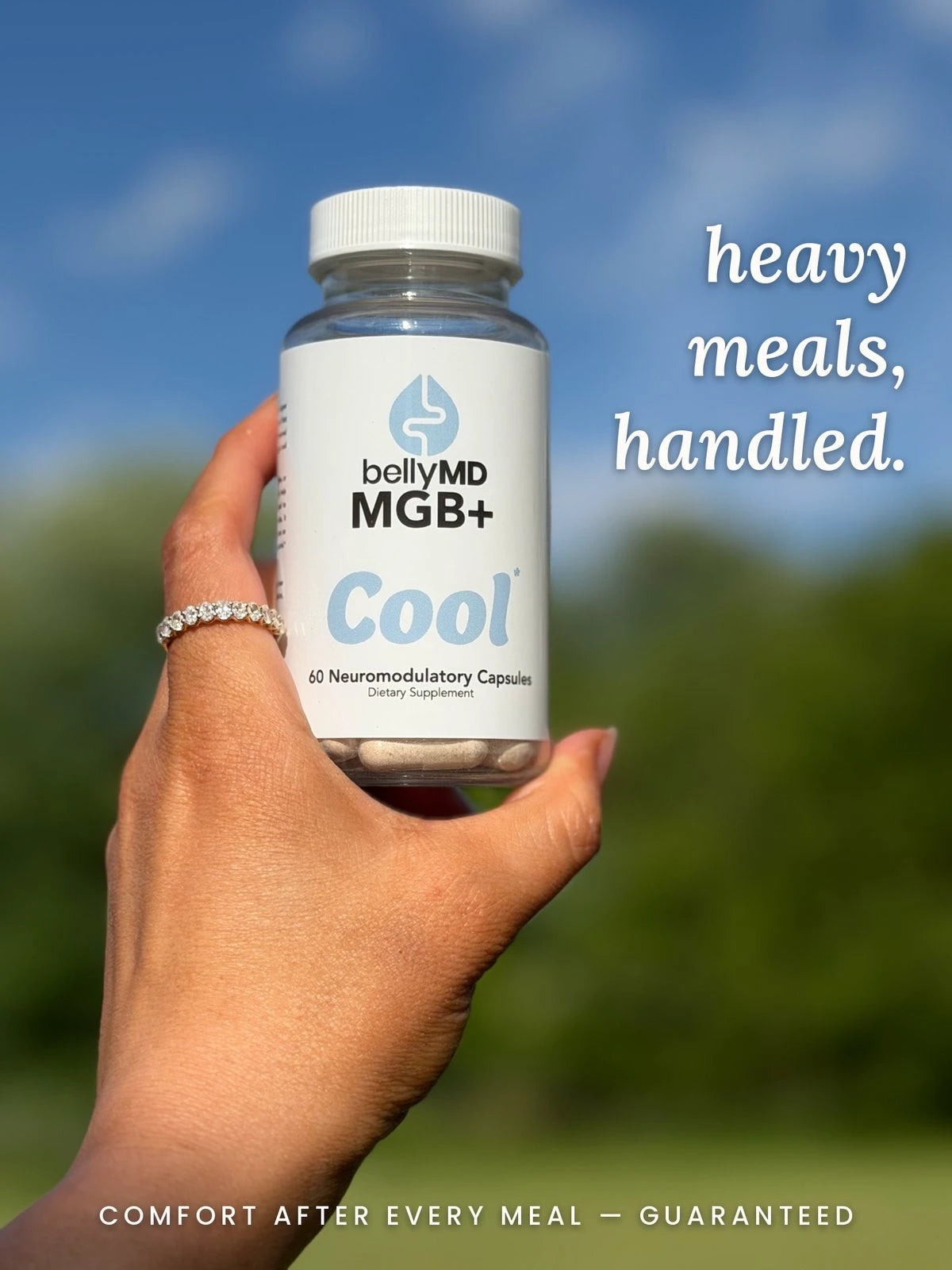MGB+ Cool: heavy meals, handled