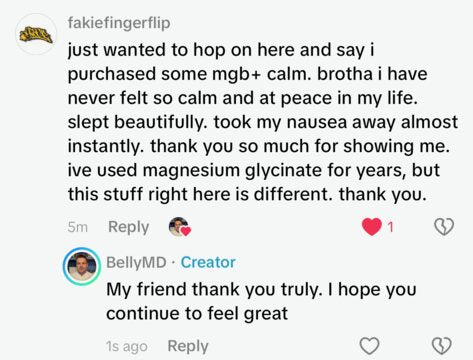 Real customer comment from social media