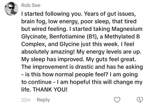Real customer comment from social media