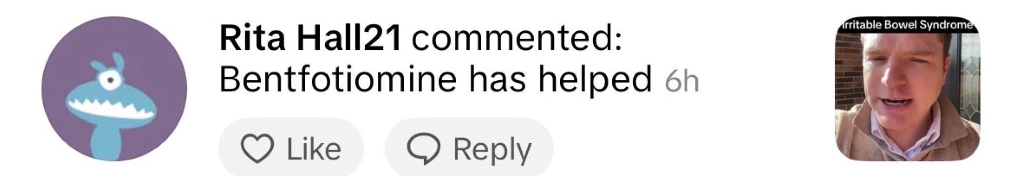 Real customer comment from social media