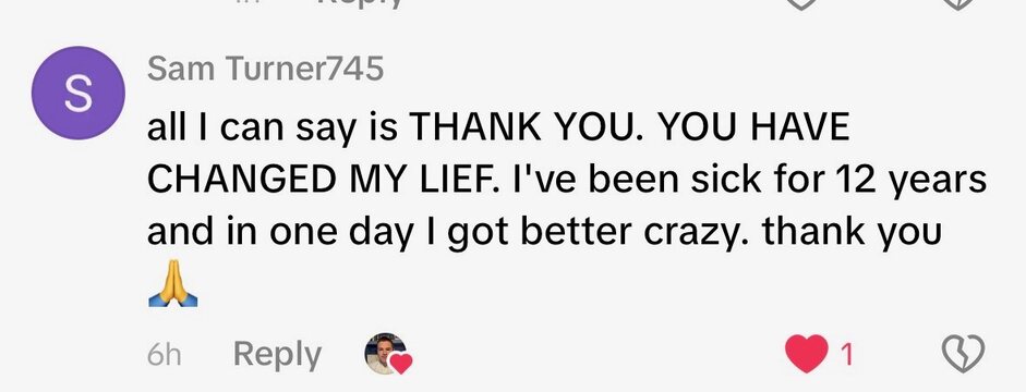 Real customer comment from social media
