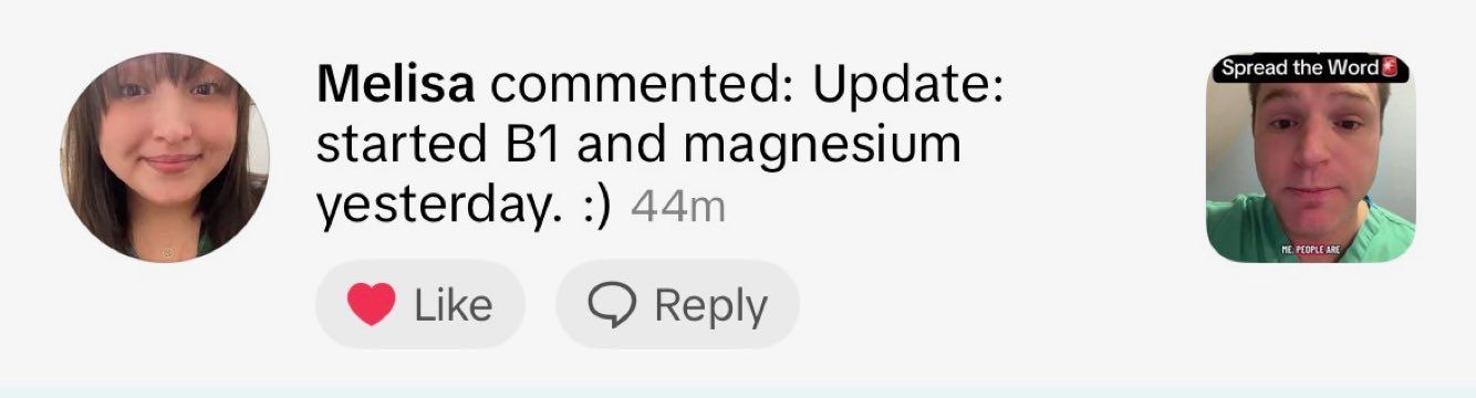 Real customer comment from social media