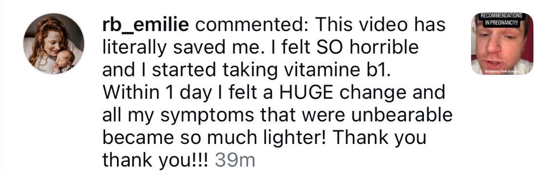 Real customer comment from social media