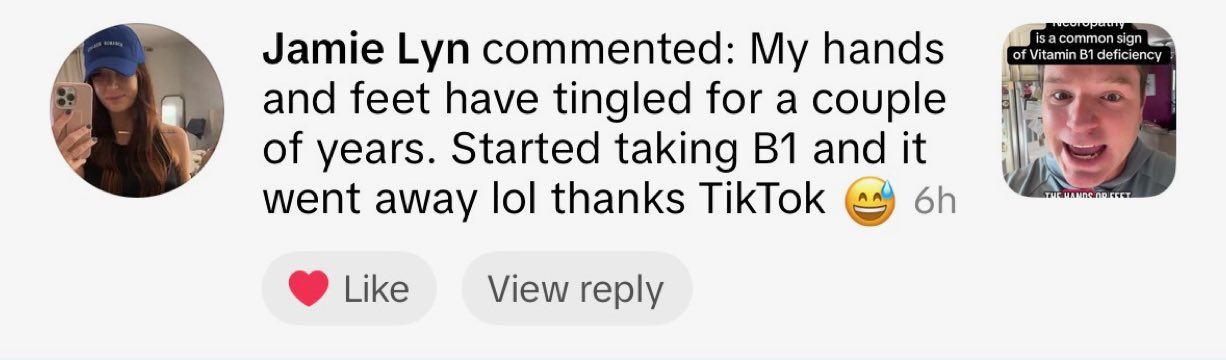 Real customer comment from social media