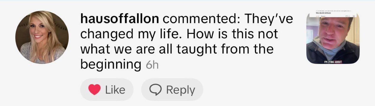 Real customer comment from social media