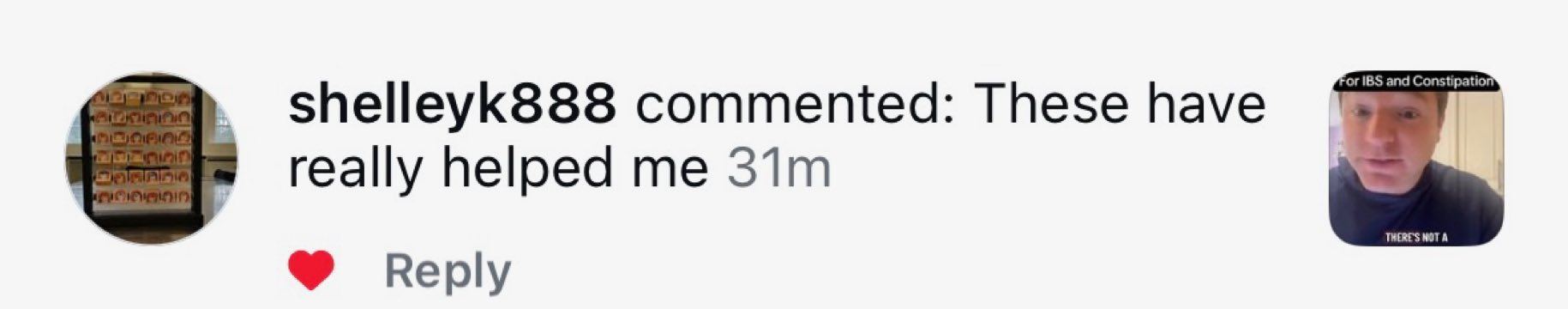 Real customer comment from social media
