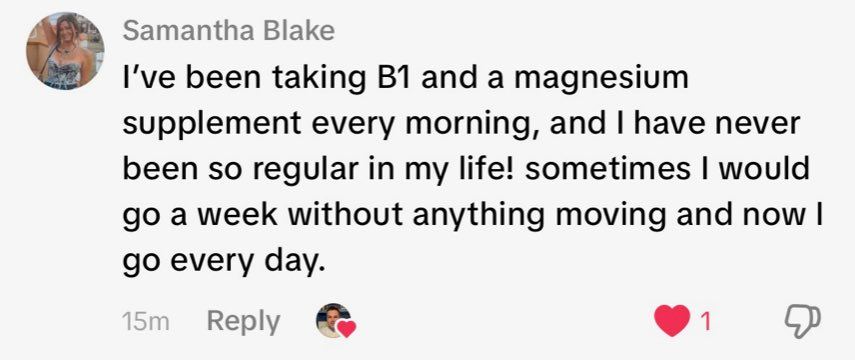 Real customer comment from social media