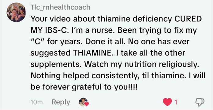 Real customer comment from social media