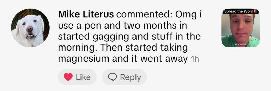 Real customer comment from social media